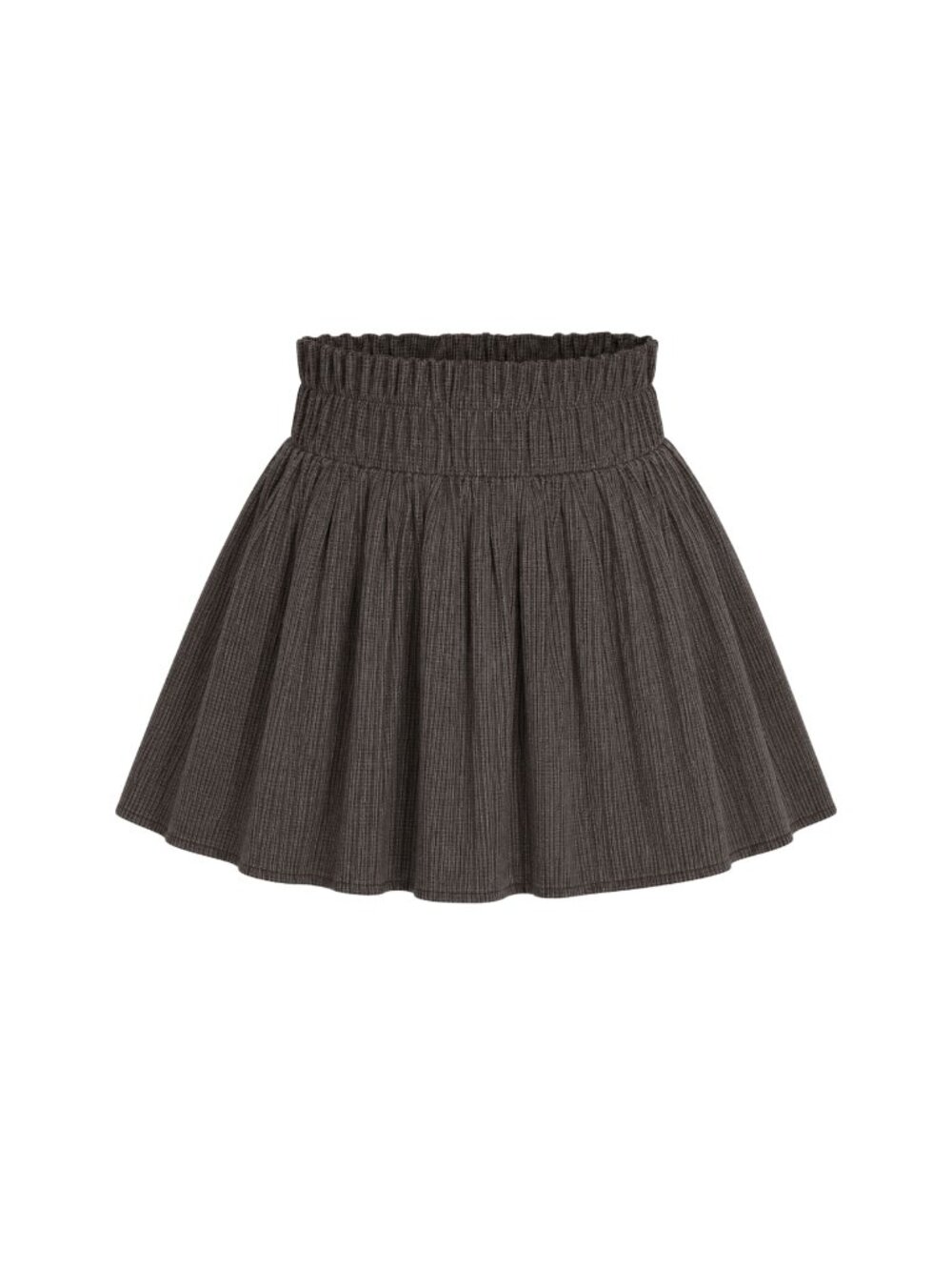 Zara Woman Plaid Pleated Mini Skirt Size M Smocked Waist